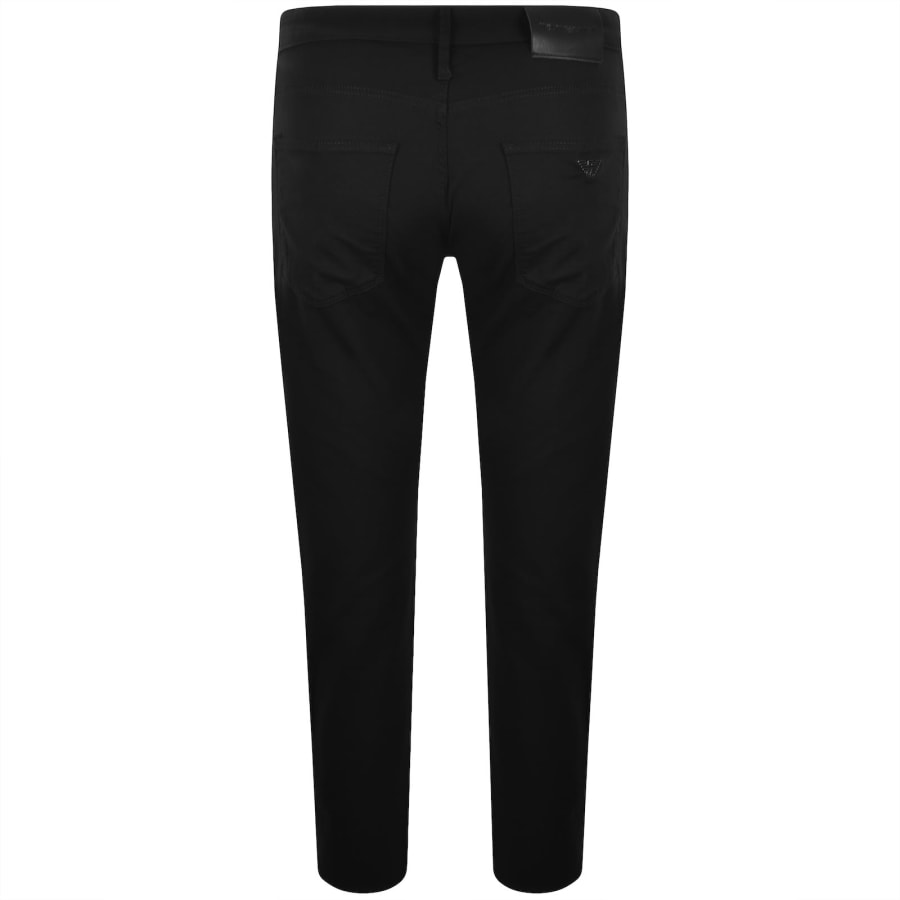 EMPORIO ARMANI ブラックスリムフィットパンツ Emporio Armani J06 Slim Fit Trousers Black | Mainline Menswear us